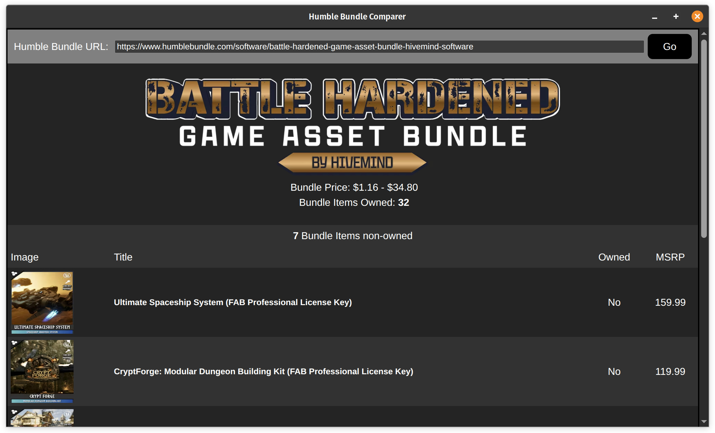 Humble Bundle Comparer